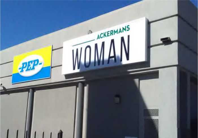 Ackermans Signage